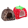 Foldable Leopard Print Strawberry Kennel